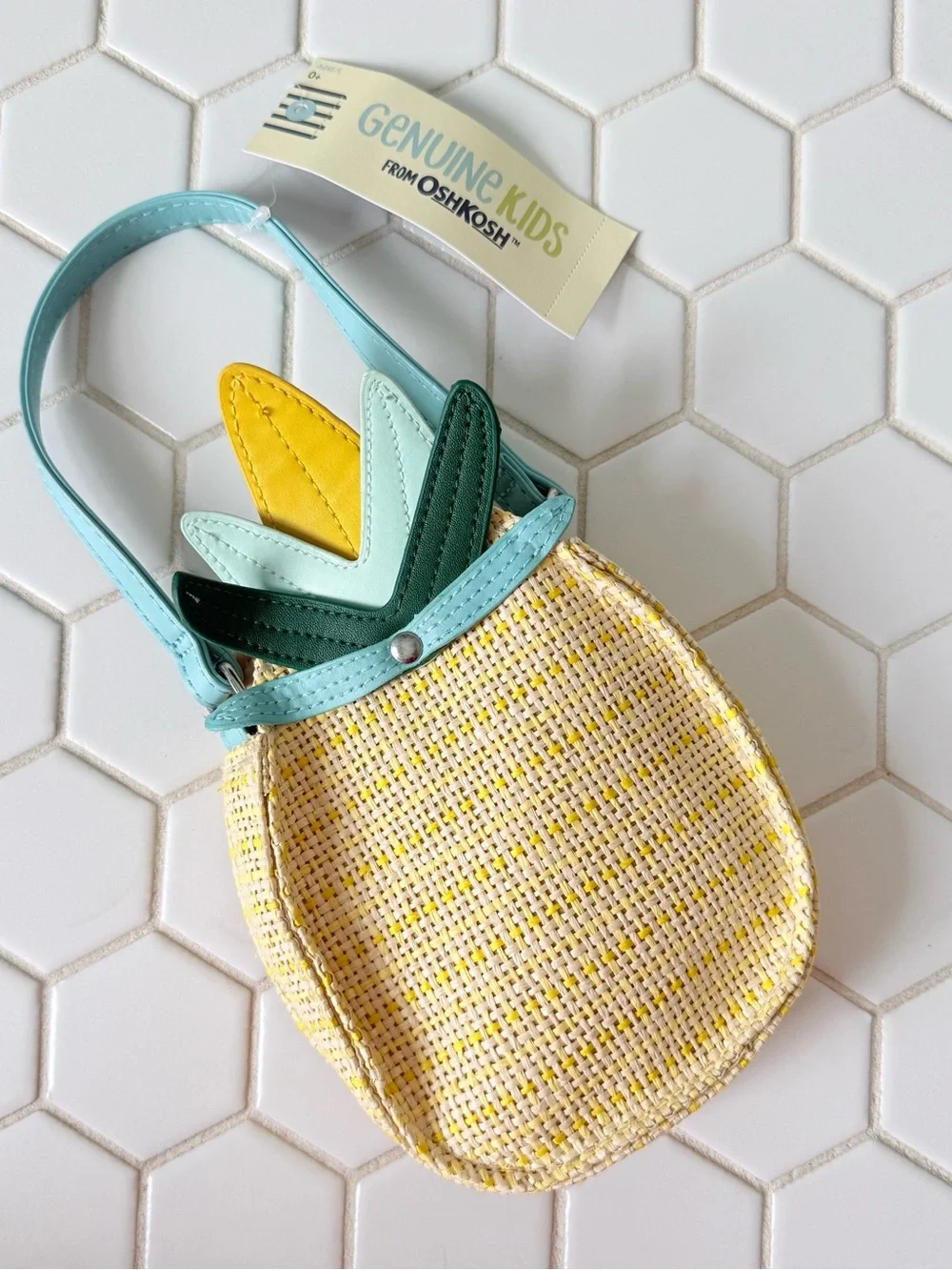 Yellow Pineapple Kids Wristlet